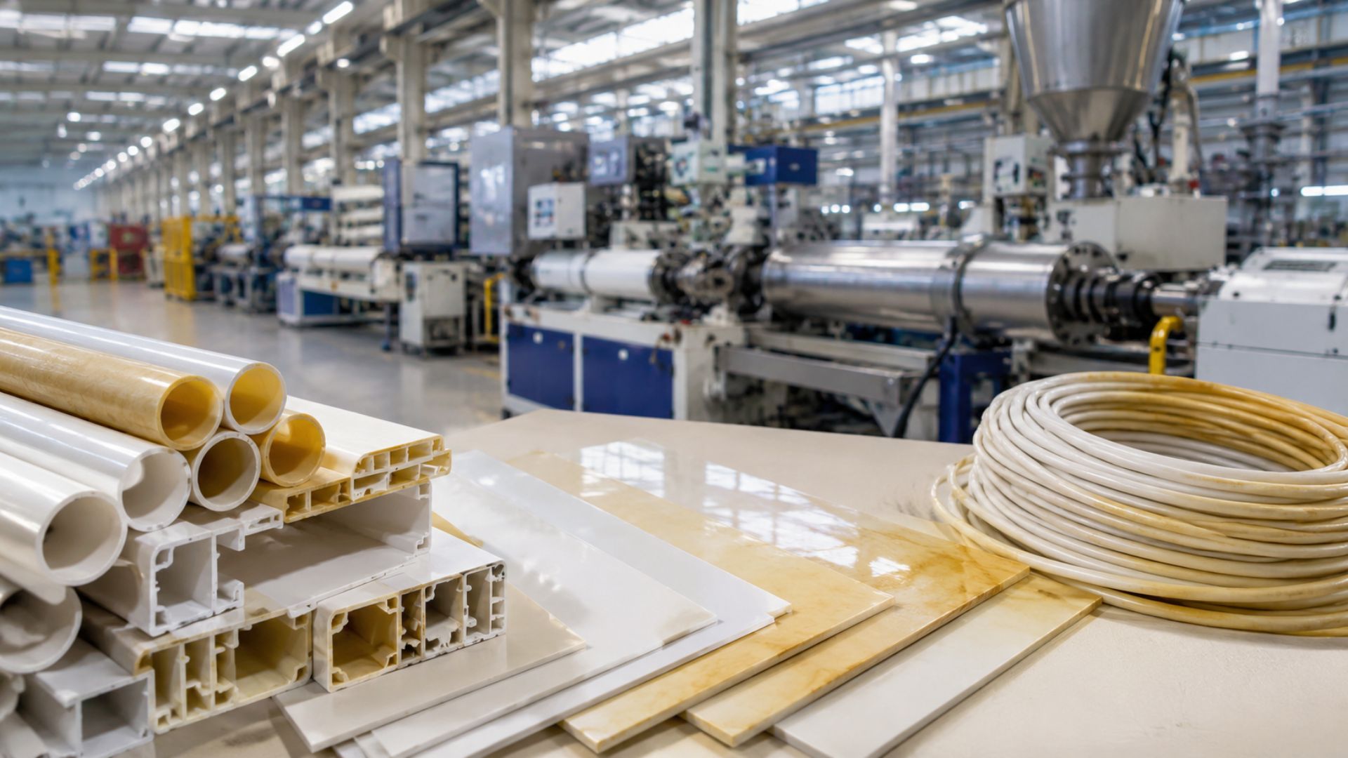 PVC thermal degradation in industrial PVC processing applications