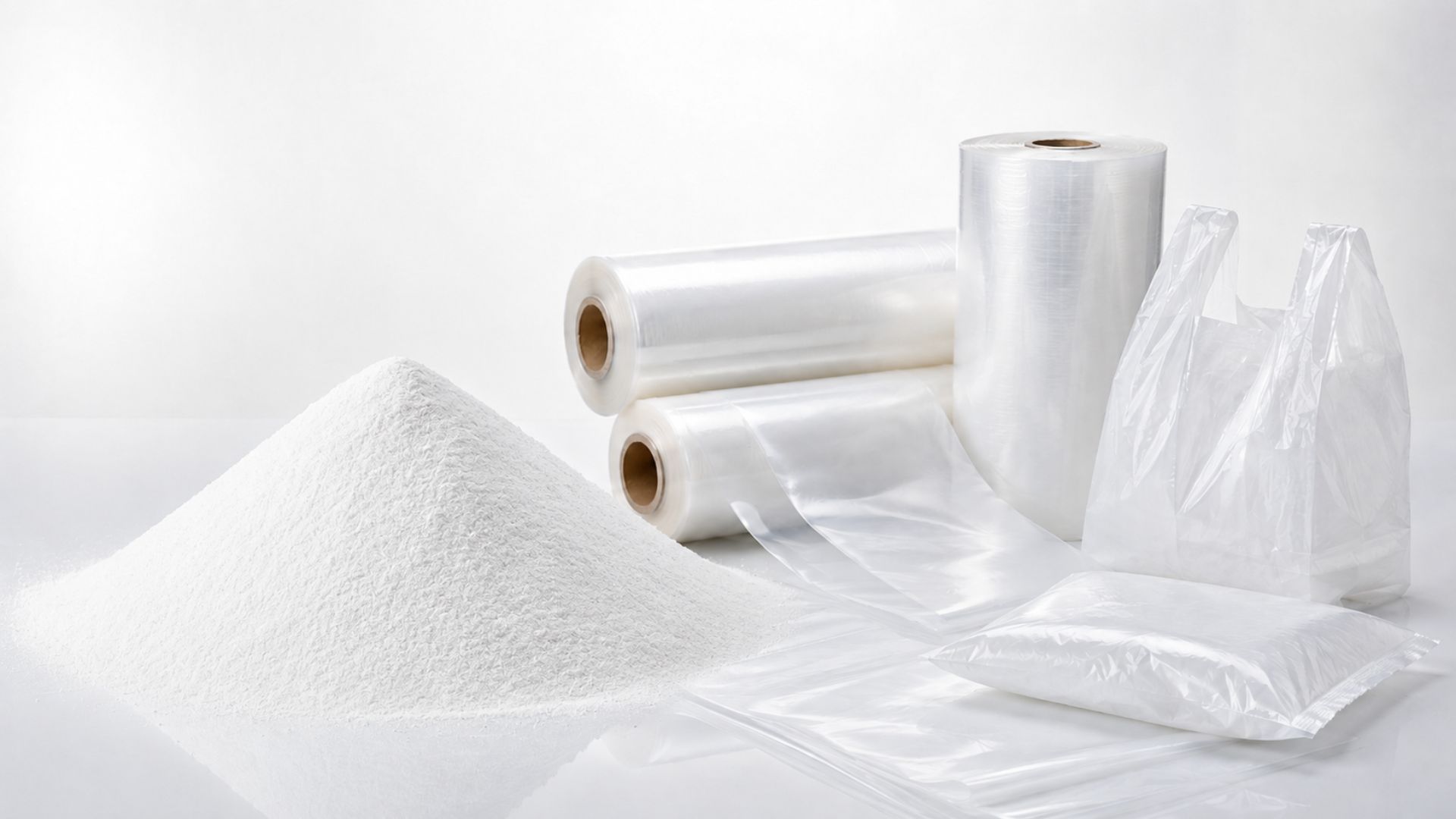 Ground calcium carbonate blown film applications