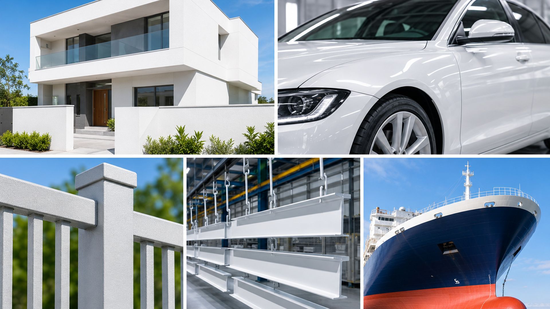 Titanium dioxide applications in architectural industrial automotive powder and marine coatings