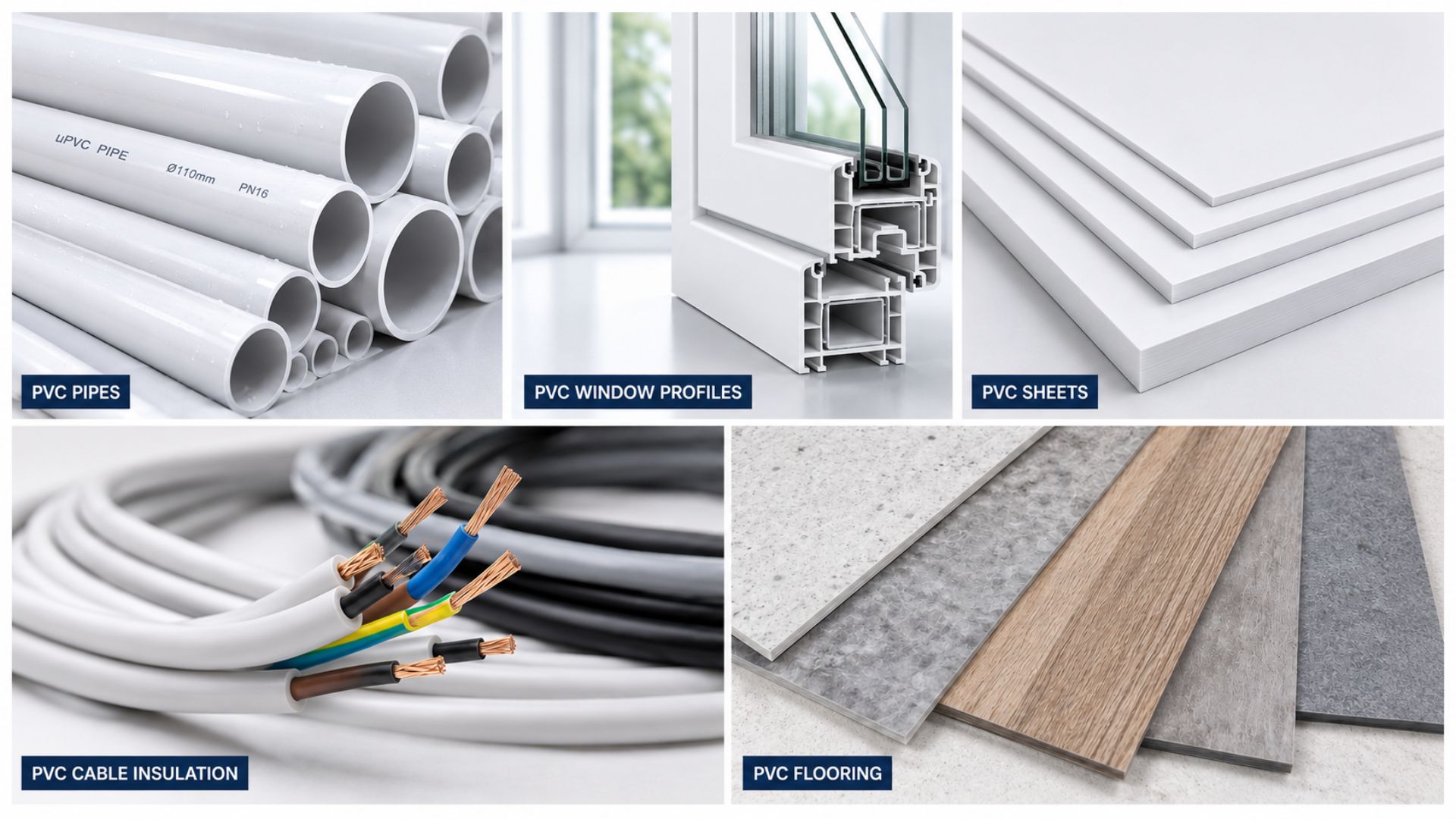 Titanium dioxide is used across a wide range of PVC products