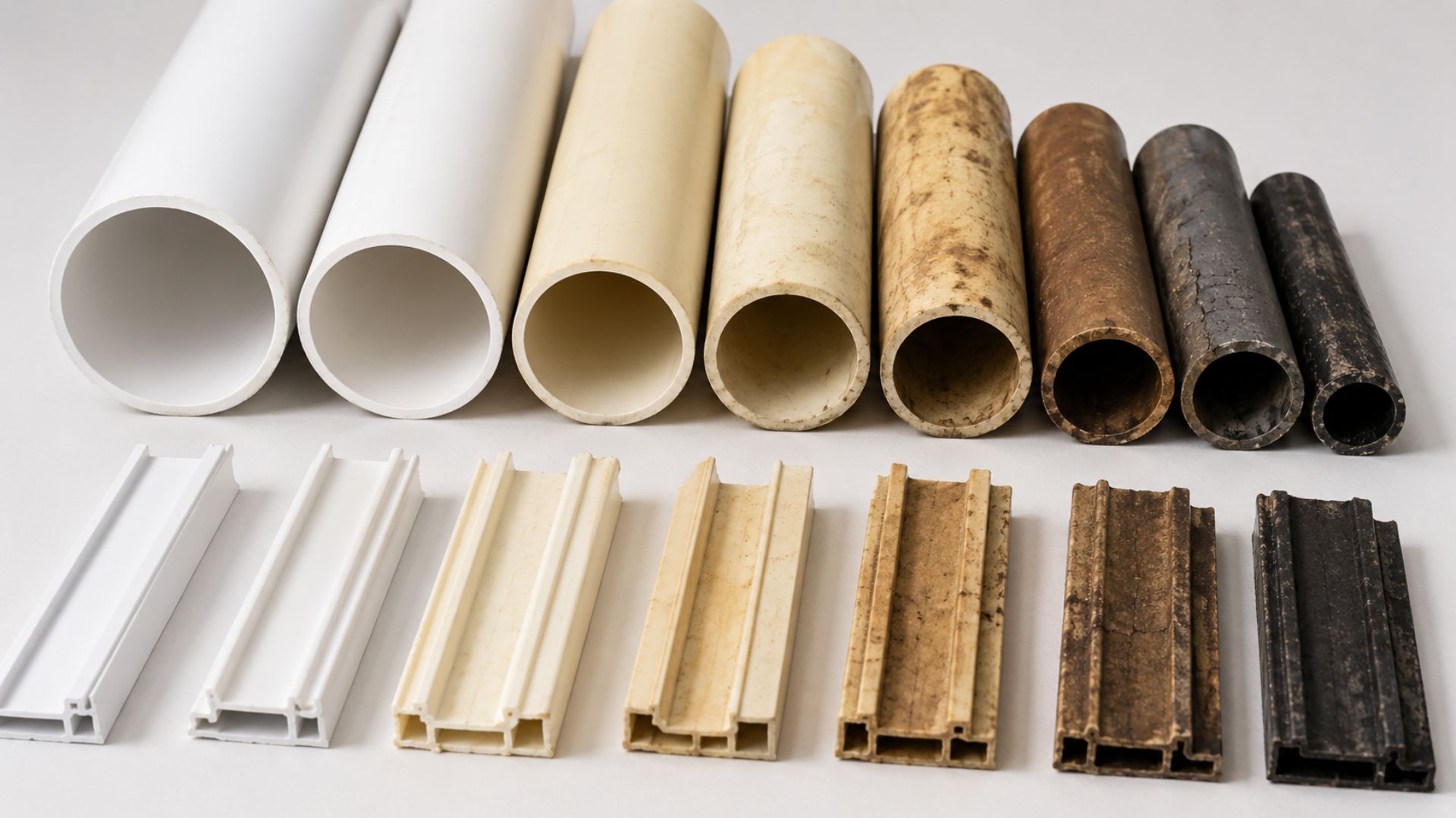 PVC discoloration during thermal degradation