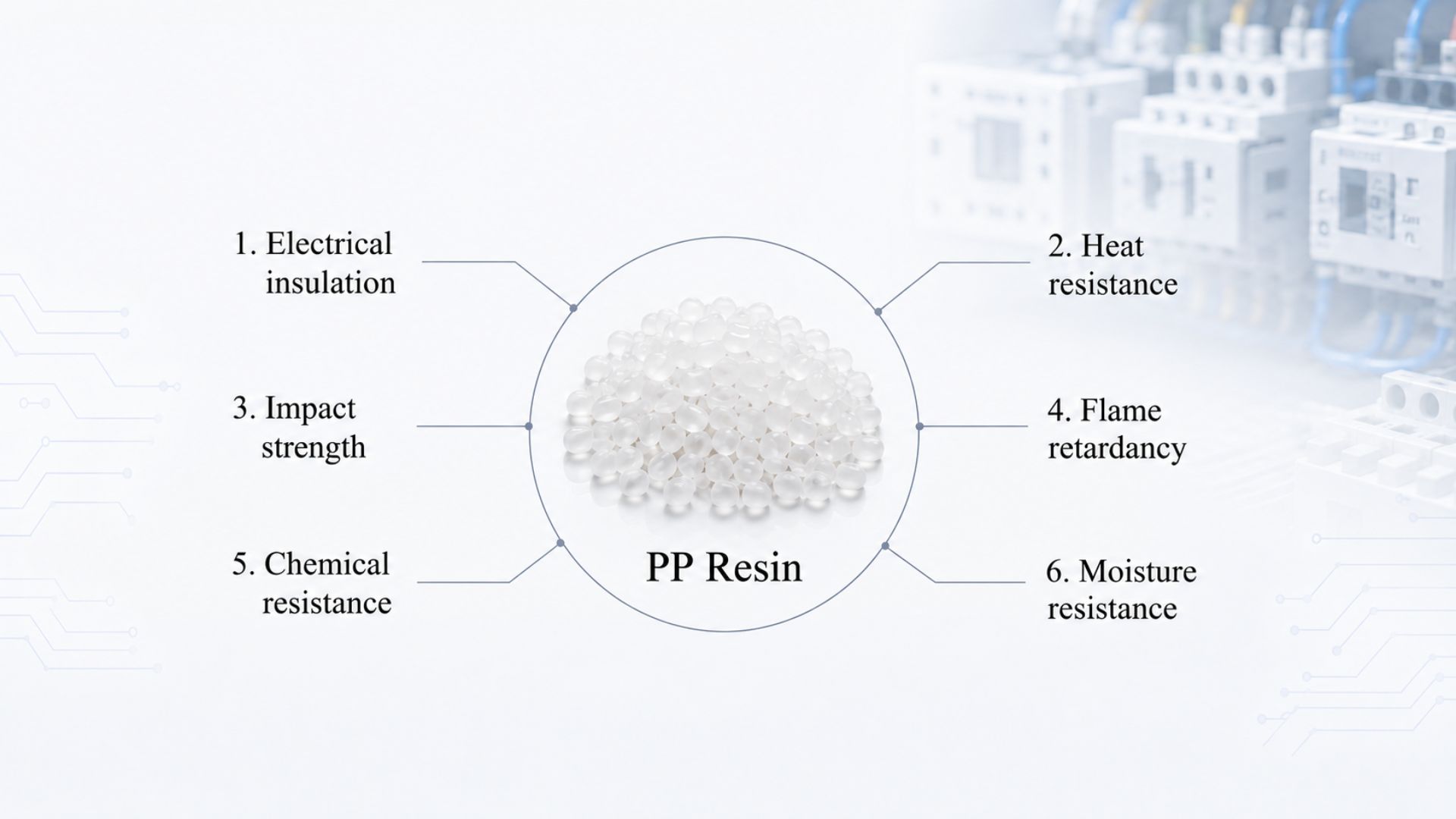 PP grade selection depends on electrical, mechanical, thermal, and environmental requirements