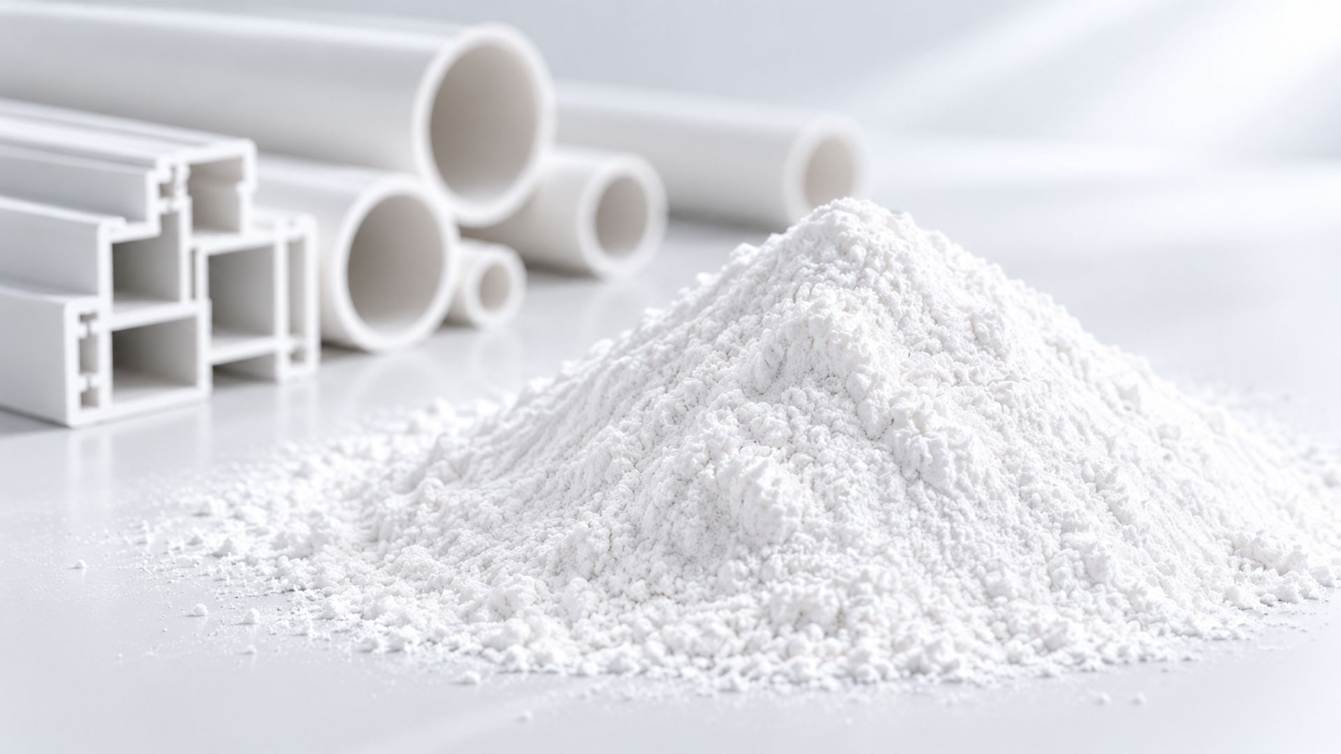 CPE powder used as an impact modifier in rigid PVC extrusion formulations