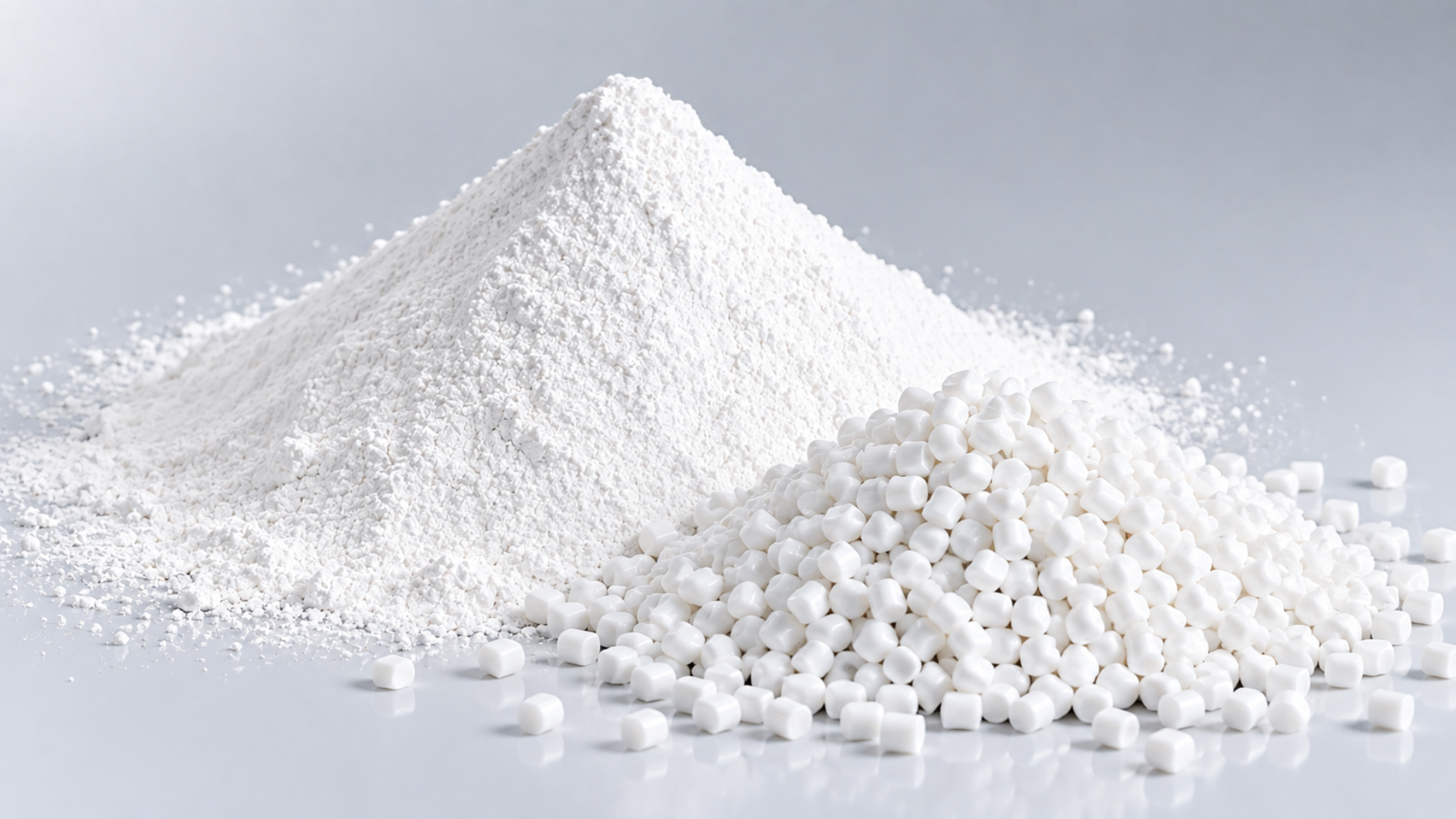TiO₂ improves whiteness and opacity in white masterbatch