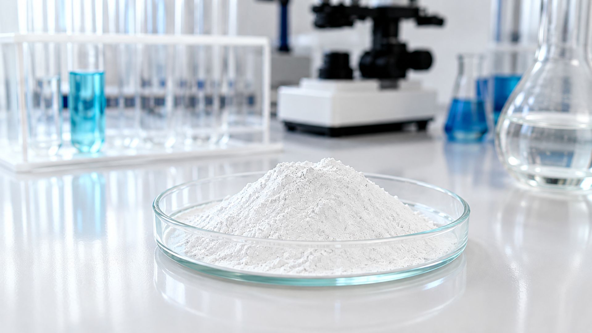 A high-performance white pigment providing high opacity, brightness, and whiteness for plastic film applications