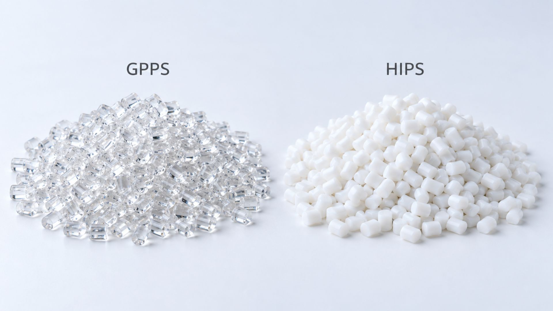 GPPS and HIPS offer different levels of transparency, stiffness, and impact resistance for injection-molded components
